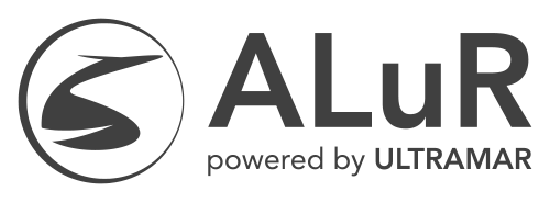 ALuR Logo powered by Ultramar dunkel